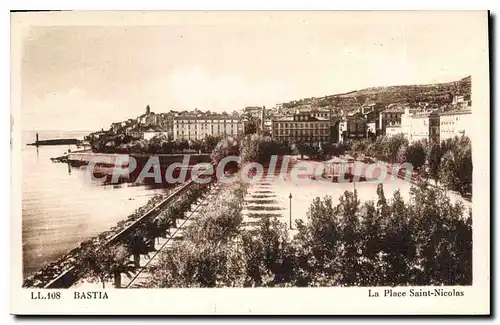 Cartes postales Bastia La Place Saint Nicolas
