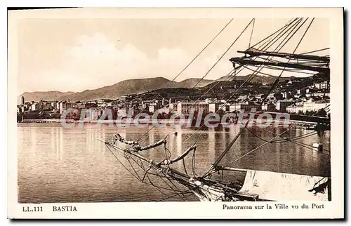 Ansichtskarte AK Bastia Panorama Sur la Ville Vu Du Port