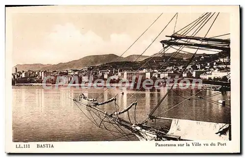 Cartes postales Bastia Panorama Sur la Ville Vu Du Port