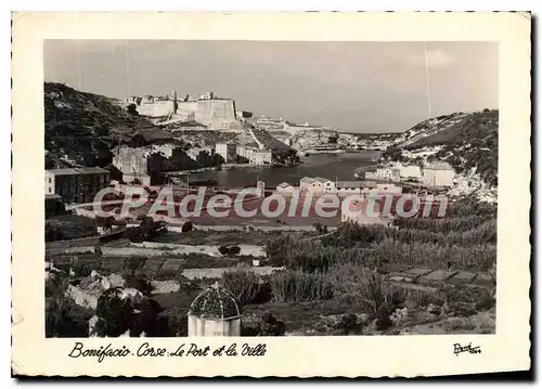 Moderne Karte Bonifacio Le Port Et Le Ville