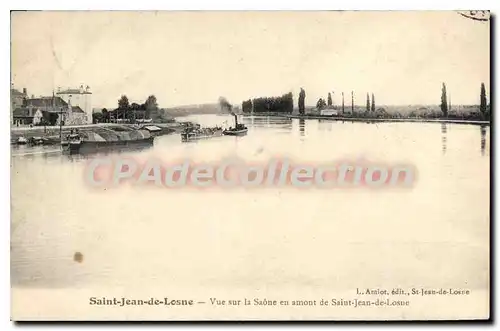 Cartes postales Saint Jean De Losne Vue Sur La Saone En Amont De