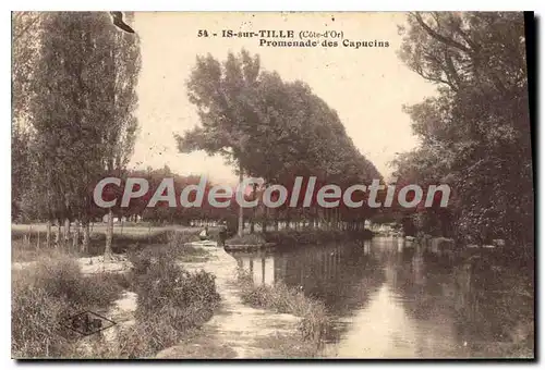 Cartes postales Is Sur Tille Promenade Des Capucins