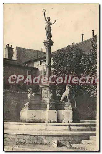 Cartes postales Nolay Monument Du Des Lions