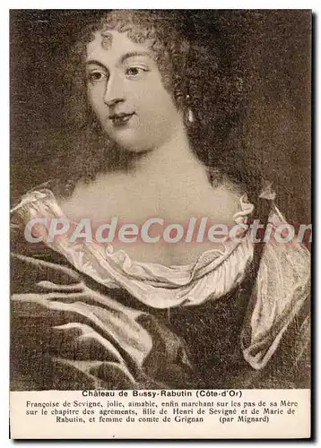 Cartes postales Chateau De Bussy Rabutin Francoise De Sevigne