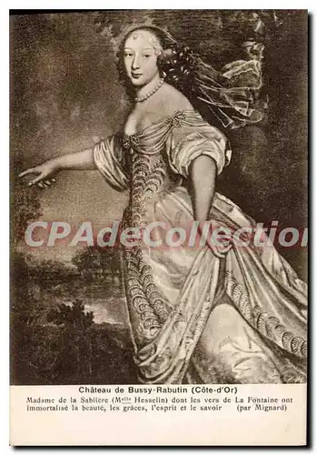 Cartes postales Chateau De Bussy Rabutin Francoise De Sevigne