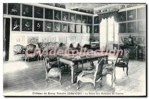 Cartes postales Chateau De Bussy Rabutin Le Salon Des Hommes De Guerre