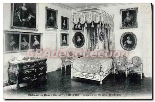 Ansichtskarte AK Chateau De Bussy Rabutin Chambre De Madame De Sevigne