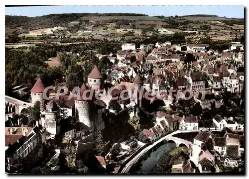 Cartes postales moderne Semur En Auxois Vue Generale Aerienne