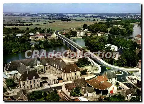 Cartes postales moderne Seurre Vue Aerienne Sur I'Hopital Et Le Nouveau Pont