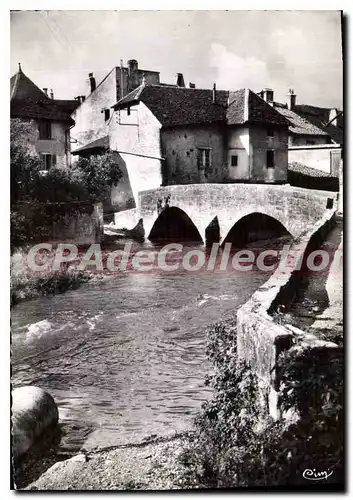 Moderne Karte Arbois Jura La Cuisance et le Pont des Capucins
