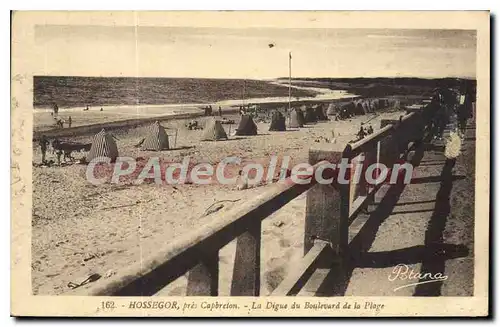 Cartes postales Hossegor pres Capbreion La Digue du Boulevard de la Plage
