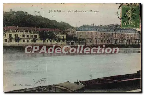 Cartes postales Dax Les Baignots et l'Adour