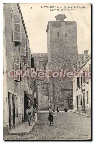 Cartes postales Saint Sever La Tour de l'Eglise