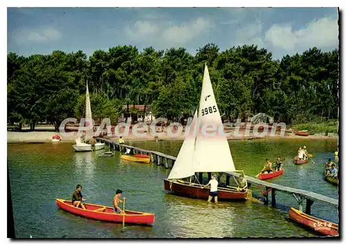 Cartes postales moderne Biscarosse Landes Plage au bora du Lac Coin des Hourtiquets