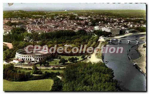 Cartes postales moderne La France Vue du cies Dax Landes Les Arenes et l'Adqui