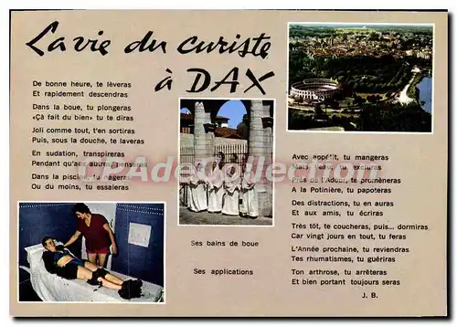 Cartes postales moderne Dax Capitale du Rhumatisme