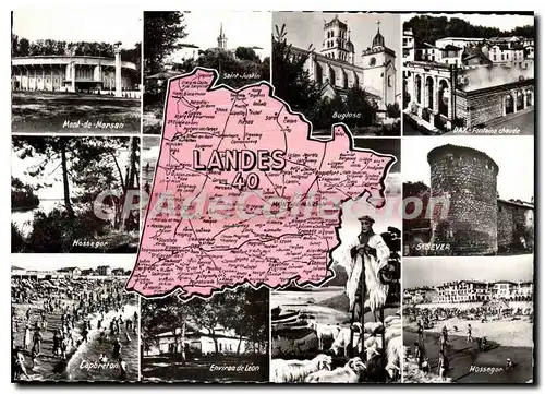 Cartes postales moderne Landes Mont de Marsan Saint Justin Buglose Dax Hossegor St Sever Capbreton Environ de Leon Hoss
