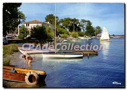Cartes postales moderne Biscarrosse Landes Lac de Biscarrosse vers Ispe