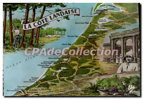 Cartes postales moderne La Cote Landaise