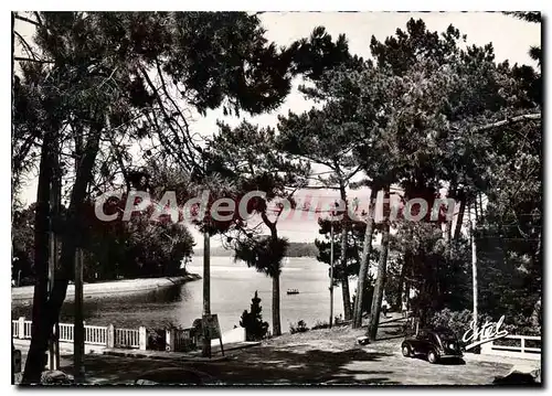 Moderne Karte Hossegor Vue sur le Lac et le Pont du Canal