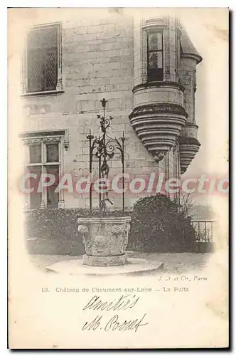 Cartes postales Chateau de Chaumont sur loire Le Puits