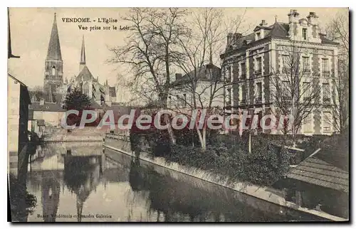 Cartes postales Vendome L'Eglise Vue Prise Sur Loir