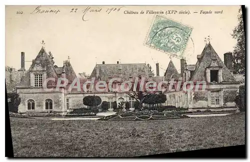 Cartes postales Chateau de Villesavin Facade Nord