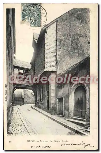 Cartes postales Blois Maison de Denis Papin