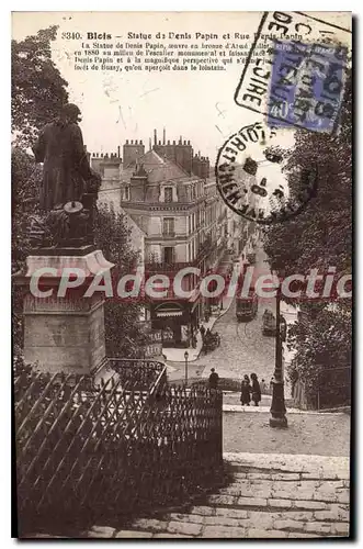 Cartes postales Blois Statue de Denis Papin et Rue Denis Papin