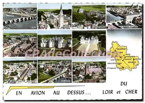 Cartes postales moderne En Avion au Dessus Du Loir et Cher