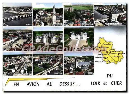 Cartes postales moderne En Avion au Dessus Du Loir et Cher