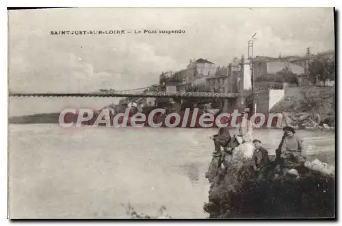 Cartes postales Saint Just sur Loire Le Pont suspendu