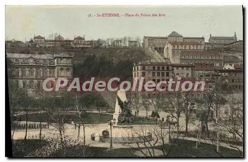 Cartes postales St Etienne Place du Palis des Arts