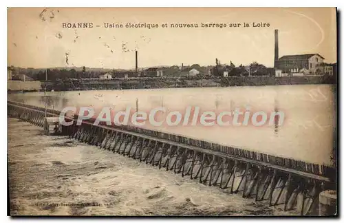 Ansichtskarte AK Roanne Usine Electrique et Nouveau Barrage sur la Loire