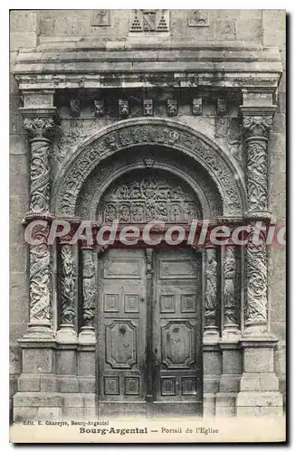 Cartes postales Bourg Argental Portail de l'Eglise