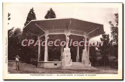 Ansichtskarte AK Panissieres Au Jardin Public le Kiosque de Musique