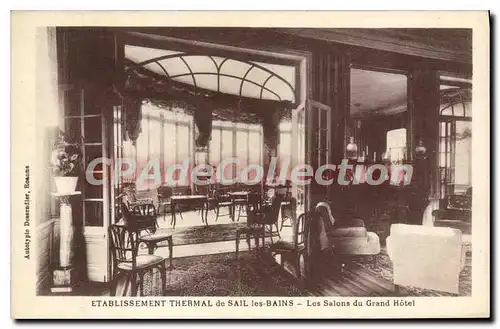 Cartes postales Etablissement Thermal de Sail les Bains Les Salons du Grand Hotel