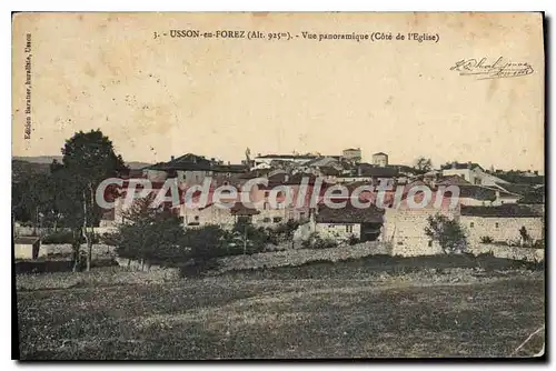 Ansichtskarte AK Usson en Forez Vue Panoramique Cote d'Eglise