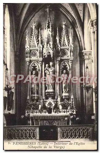 Ansichtskarte AK Panissieres Loire Interiur de l'Eglise Chapelle de la Vierge