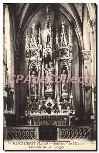 Cartes postales Panissieres Loire Interiur de l'Eglise Chapelle de la Vierge