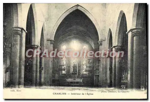 Cartes postales Charlieu Interieur de l'Eglise