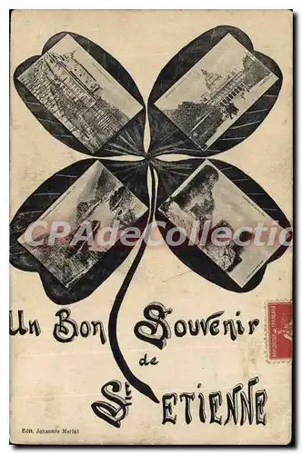 Cartes postales Un Bon Souvenir de St Etienne