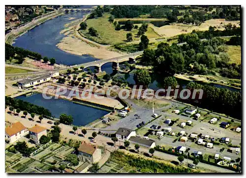 Cartes postales moderne Digoin Vue Aerienne du Camping