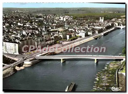 Cartes postales moderne Chalon sur Saone Quai de la Saone Vue Aerianne