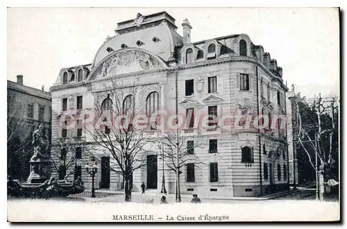 Cartes postales Marseille La Caisse d'Epargue