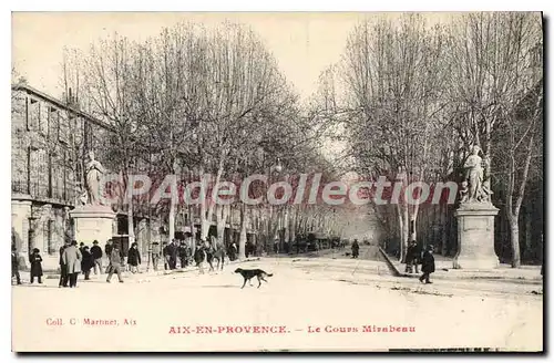 Cartes postales Aix en Provence Le Cours Mirabeau