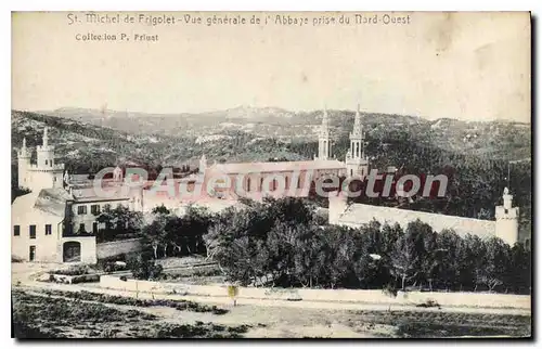 Cartes postales St Michel de Frigolet Vue Generale de l'Abbaye Prise du Nord Ouest