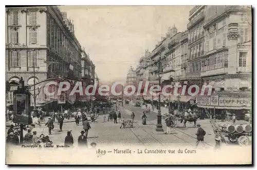 Cartes postales Marseille La Cannebiere Vue du Cours