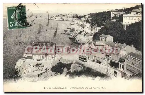 Cartes postales Marseille Promenade de la Corniche