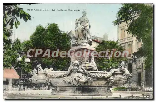 Ansichtskarte AK Marseille La Fontaine Estrangin